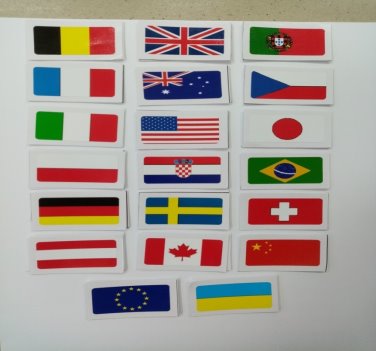 Замовлення покупця прапори 20 країн 4х2 см кожен, на фото 2-прапори 5х3 см  (ID#1215365078), цена: 1000 ₴, купить на Prom.ua